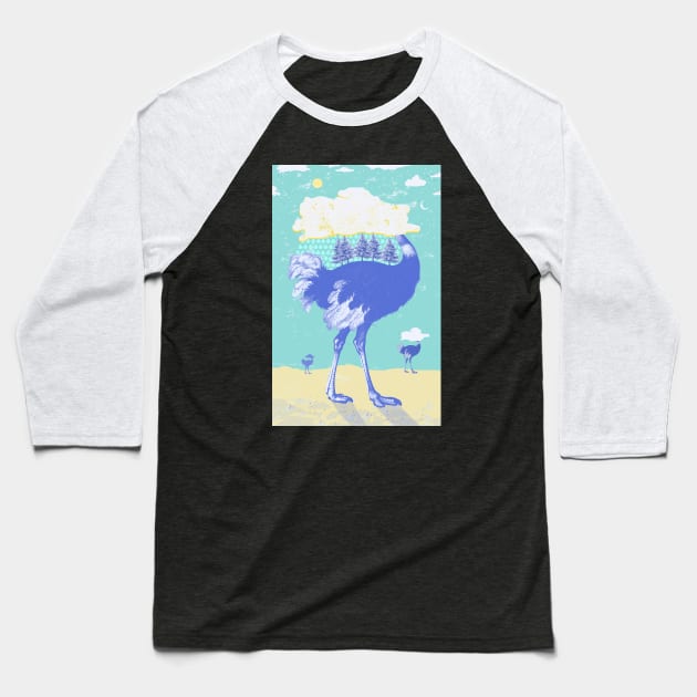 Head in the Clouds Baseball T-Shirt by Showdeer